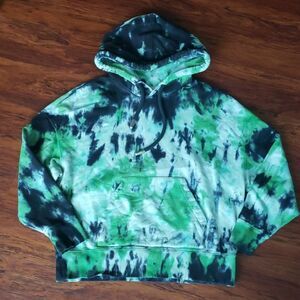 Ami Alexandre Mattiussi Ami Paris Green Tie Dye Edgy Casual Streetwear Small